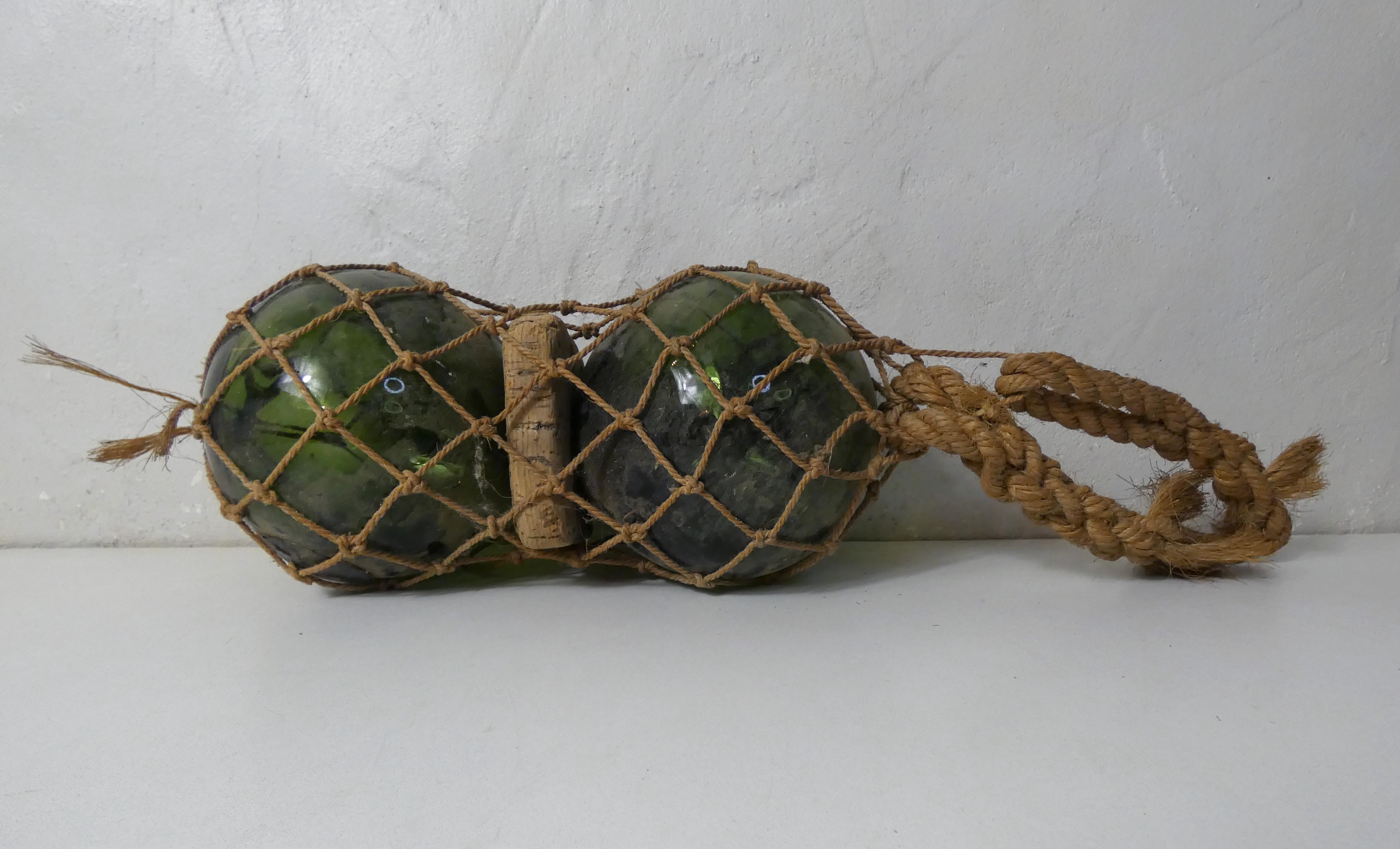 Glass balls and rope