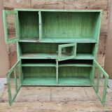 Antique merchant's shelf, Burmese teak sideboard