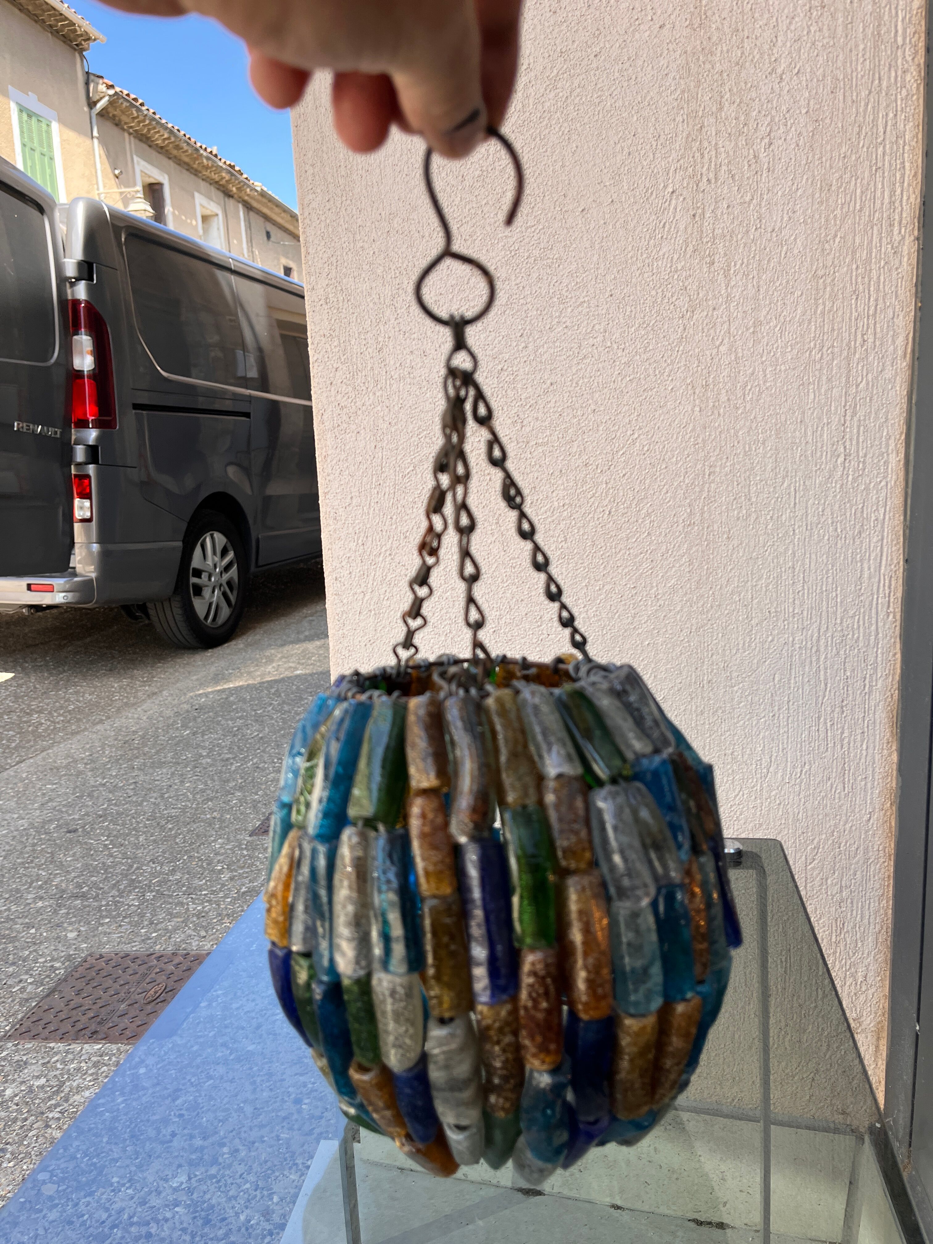 lustre en pate de verre Murano vintage