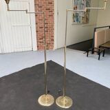 Pair of articulated floor lamps