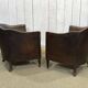 Art Deco period club lounge in leather and fabric seating