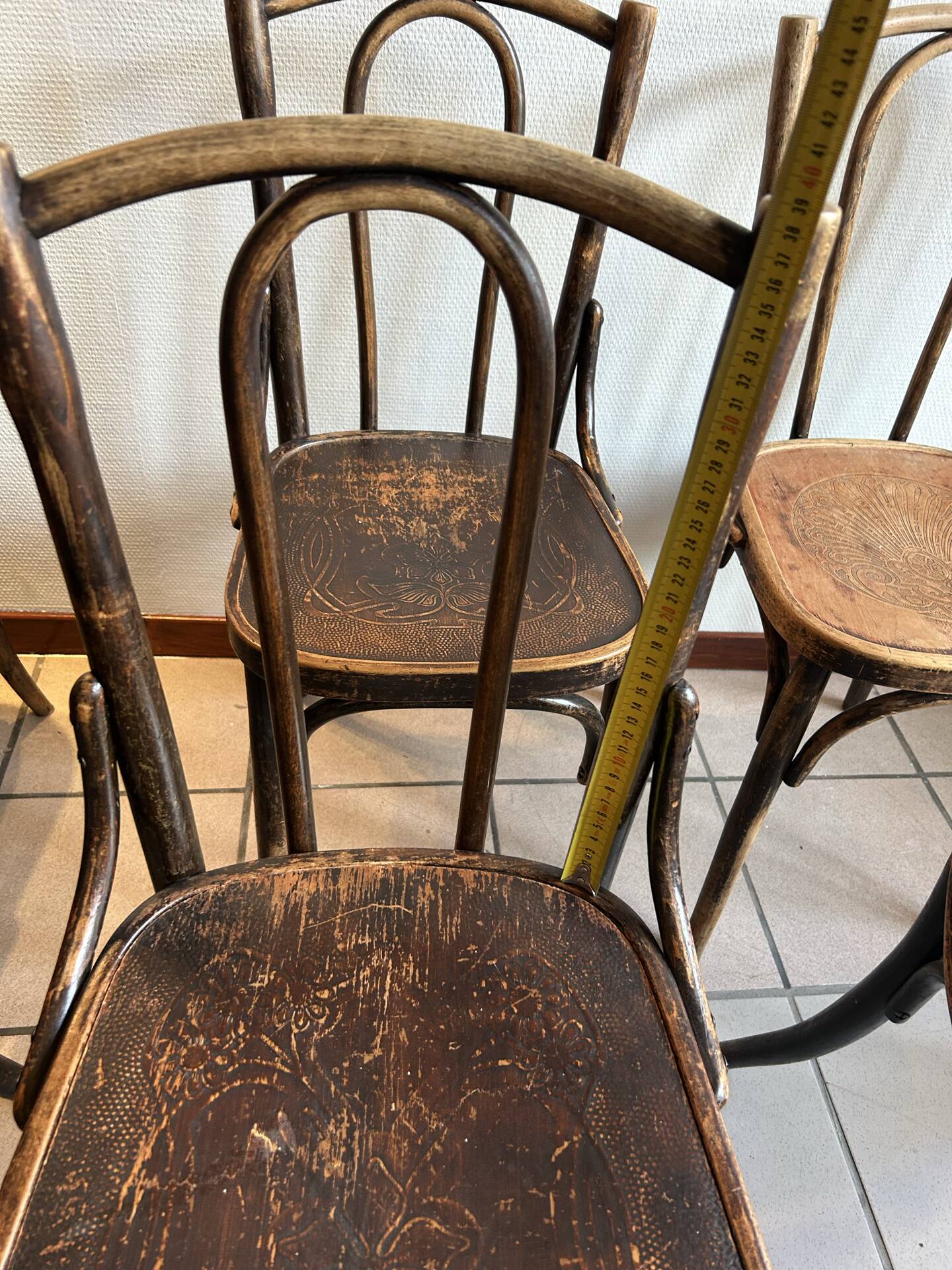 6 Thonet style bistro chairs