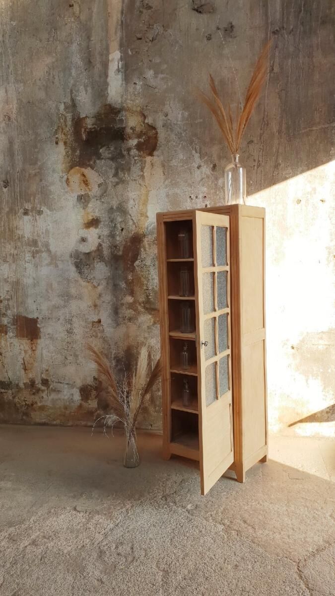 Vintage glass library