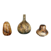 Set of 3 Studio Pottery Sculptural Objects Gerhard Liebenthron, Germany, 1970s