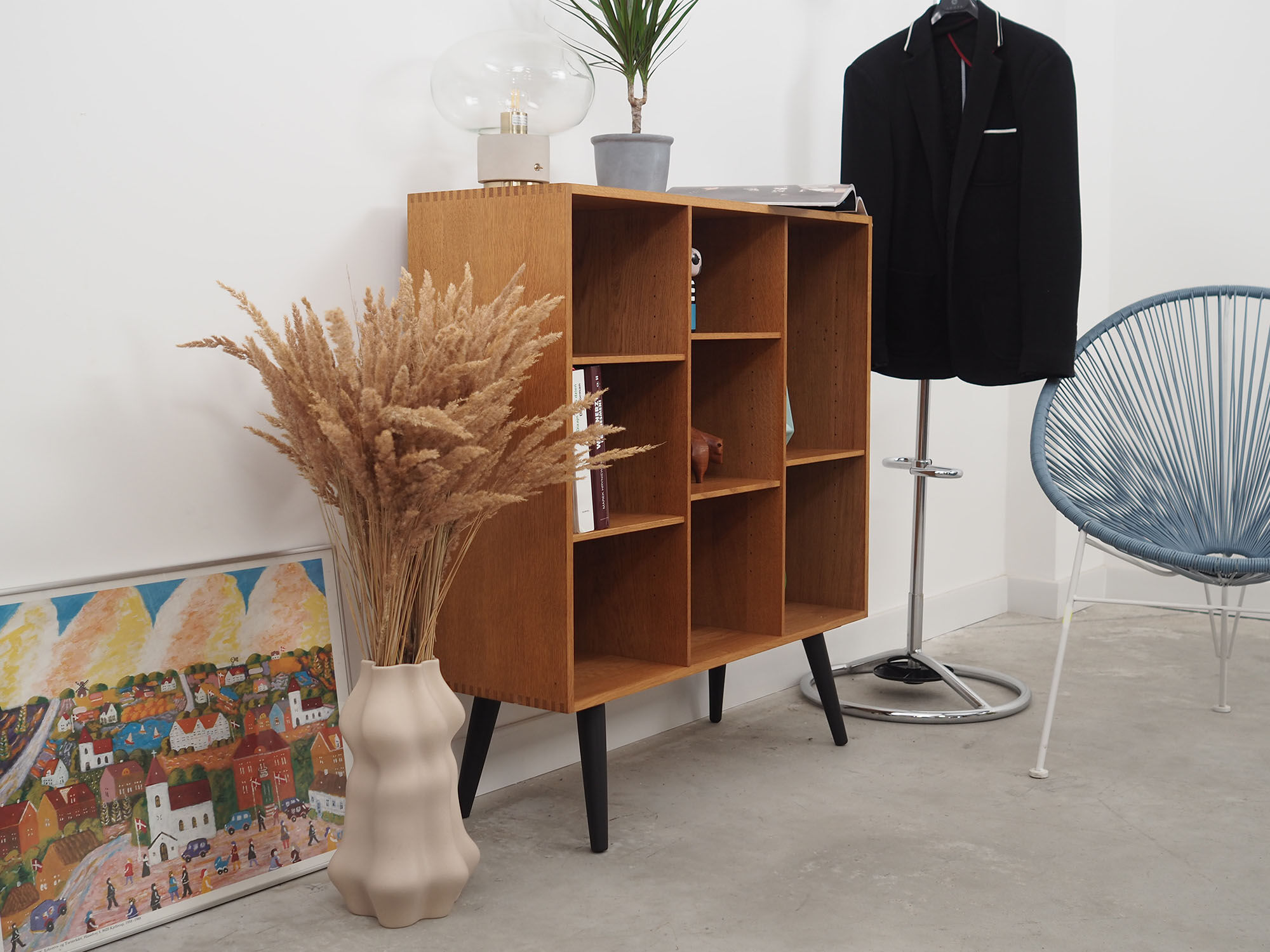 Ash bookcase, Danish design, 1970s, production: Søborg