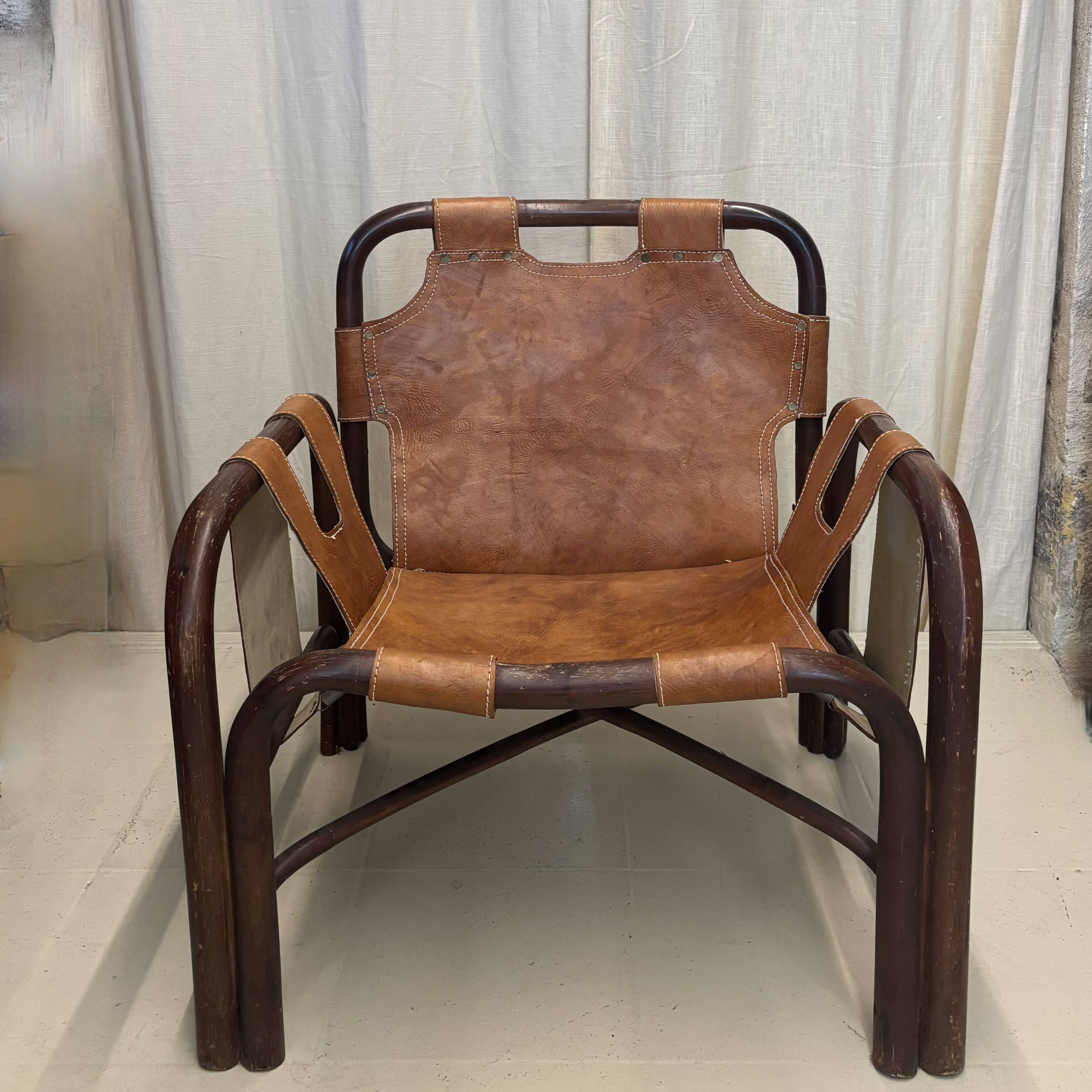 Pair of Tito Agnoli armchairs from the 1970s.