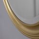 Vintage Italian Round Wall Mirror in Brass, 1970s