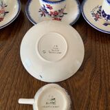 Gien earthenware coffee cups, Marius model.