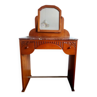 Art Deco hairdresser in wood and marble