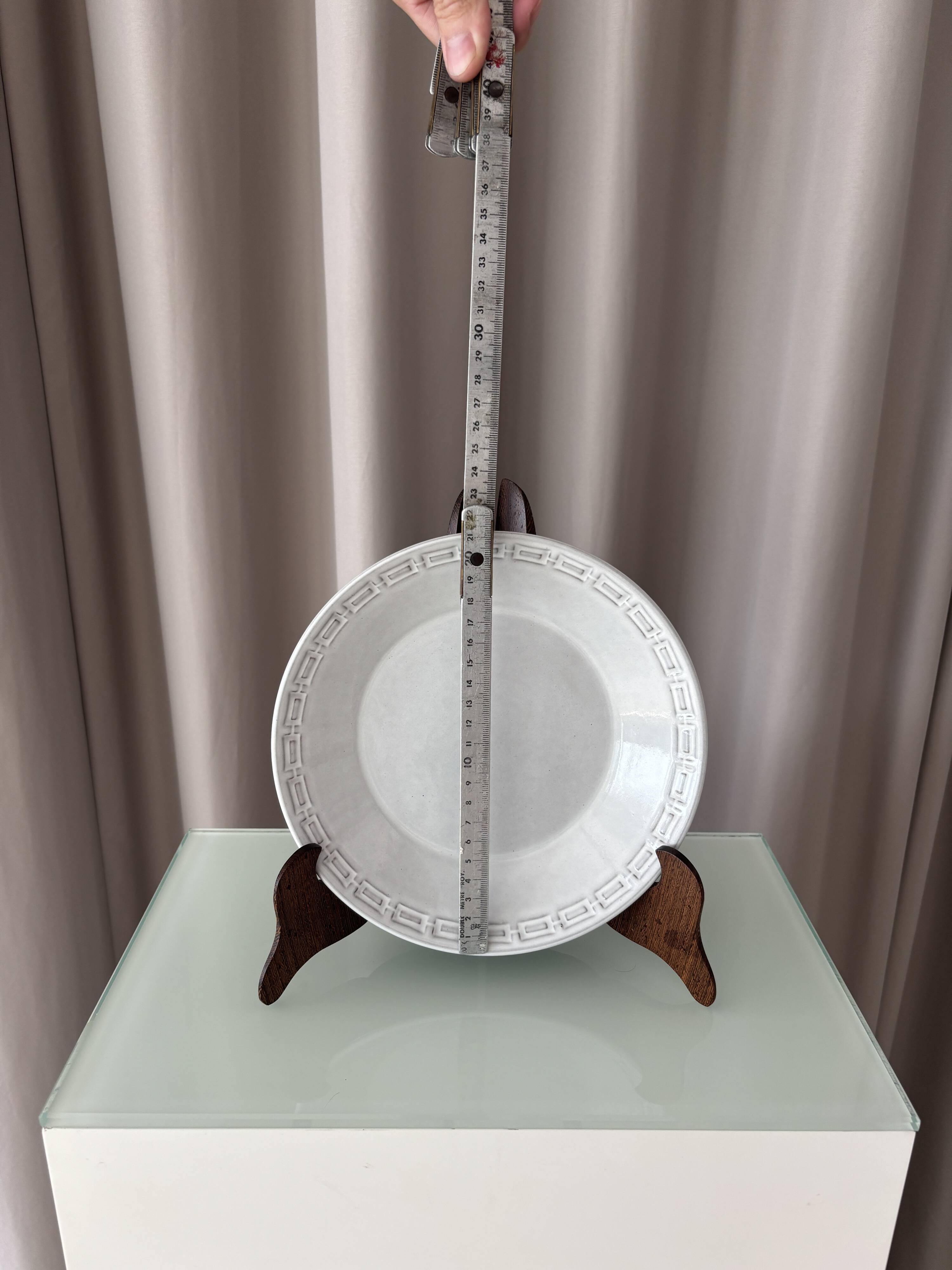 Ensemble de 4 assiettes à soupe en grès Ceramano Allemagne | Moderne du milieu du siècle