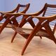 Set of 2 lounge chairs 'De Knoop' in teak by De Ster, 1960s