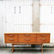 Sideboard 6 drawers in blond teak -1960/70