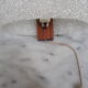 Applique vintage en perplex et teck
