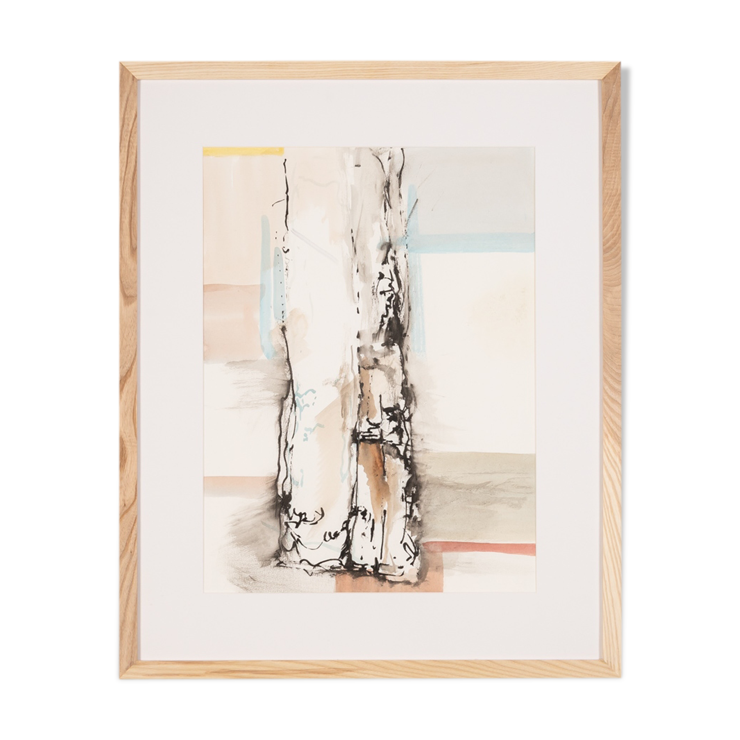 The birch, aquarelle on paper, 53 x 65 cm