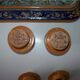 Old 18th-19th century inkwell with polychrome and salamander decoration