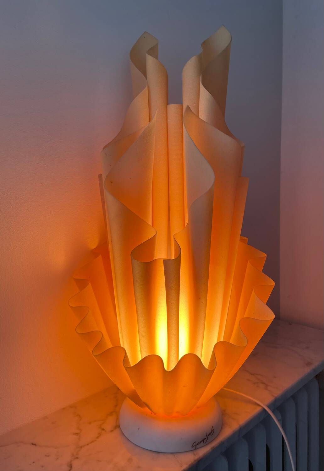 Vintage Georgia Jacob Corolla Lamp