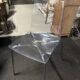 Pair of smoked polycarbonate chairs