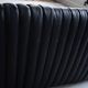 Canapé 3 places Cinna Ligne Roset en cuir noir attribué à Annie Hieronimus, années 1970