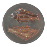Ceramic wall decoration with fish design by IOBI