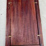 Mirror with embossed metal frame by alfred daguet, 1900s art nouveau period