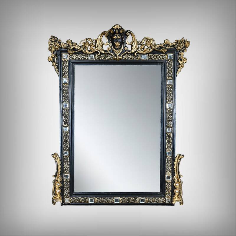 Miroir à Fronton, époque Napoléon III – 2ème moitié XIXe