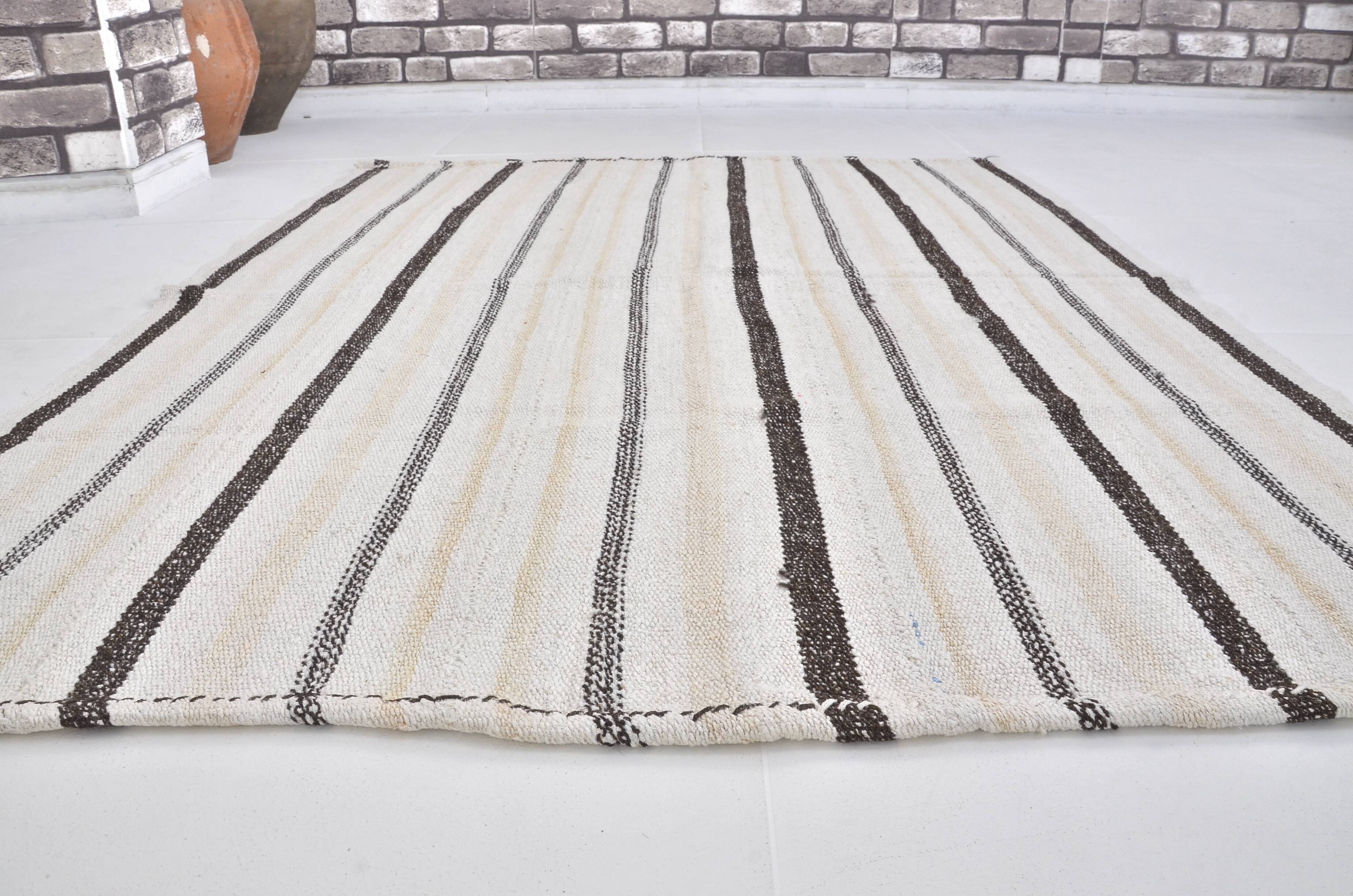 Decorative Anatolian Handwoven Hemp Kilim sku 3659