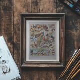 Lithographies originales sur les oiseaux de paradis et de basse-cour