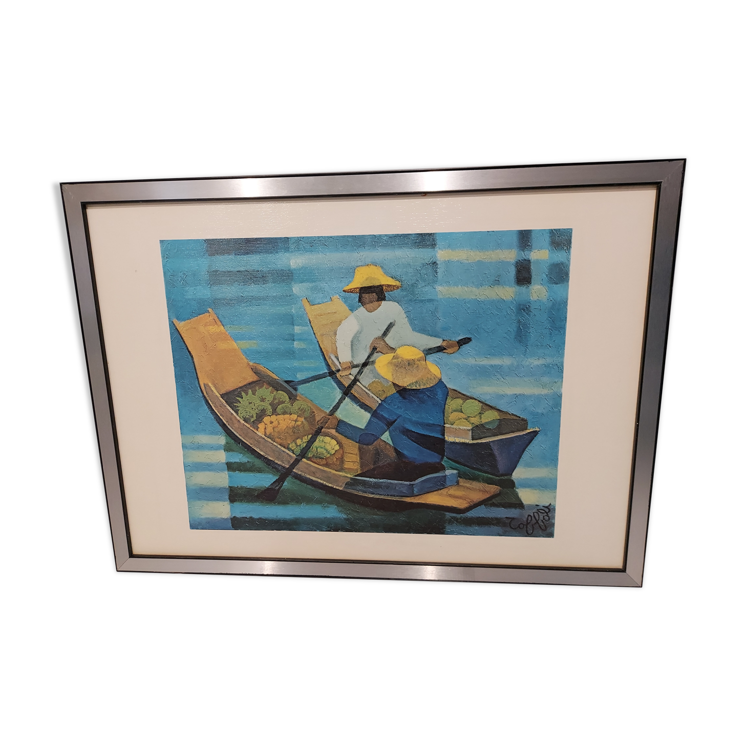 Vintage painting design 1970s