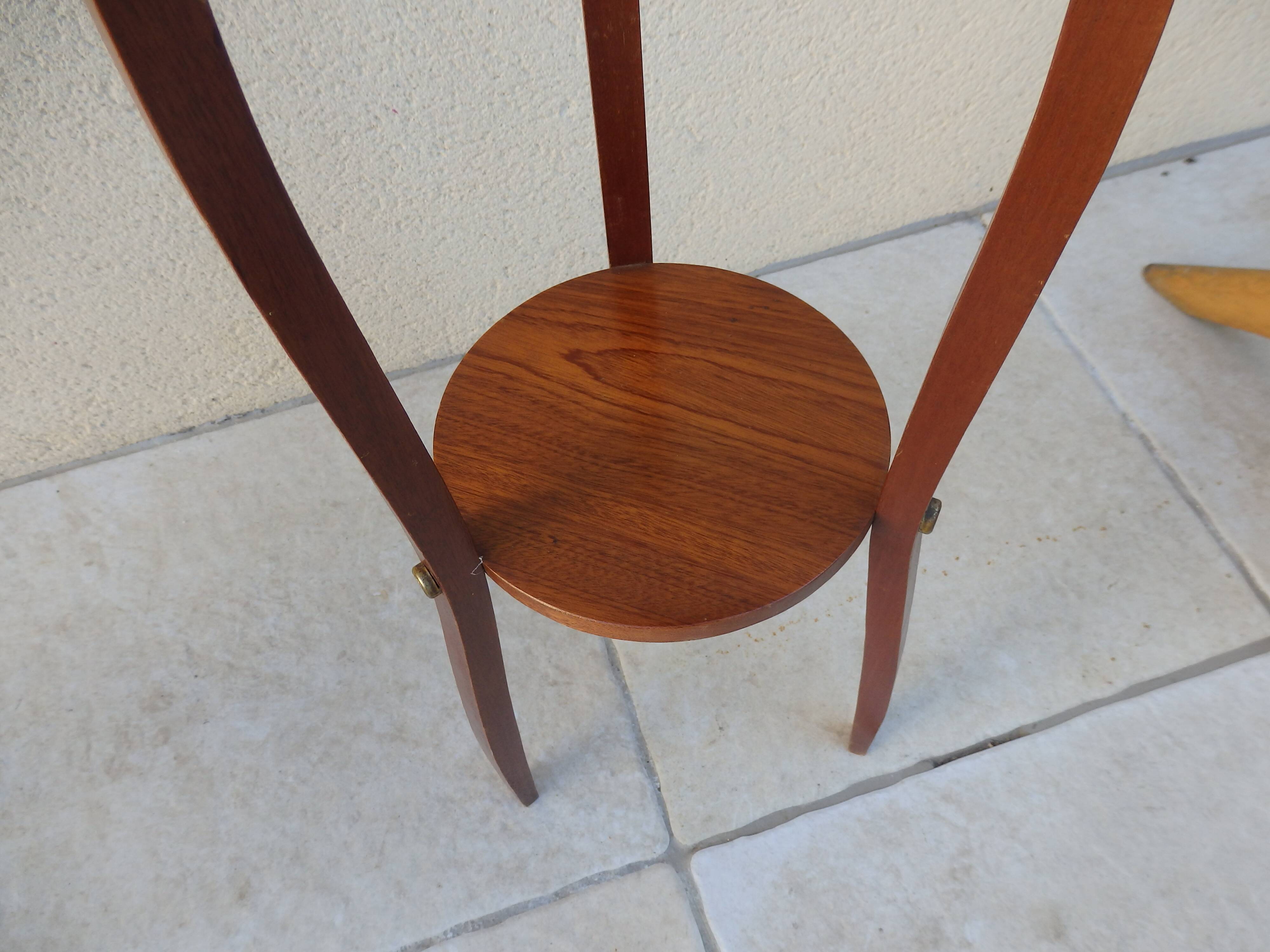 Vintage wooden pedestal table