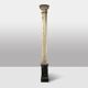 Pair of wooden columns painted to imitate marble. 1880s.