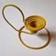 Vintage 80s Scoubidou-style wire candle holder