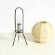 Beautiful mid-century modern tripod raffia table lamp