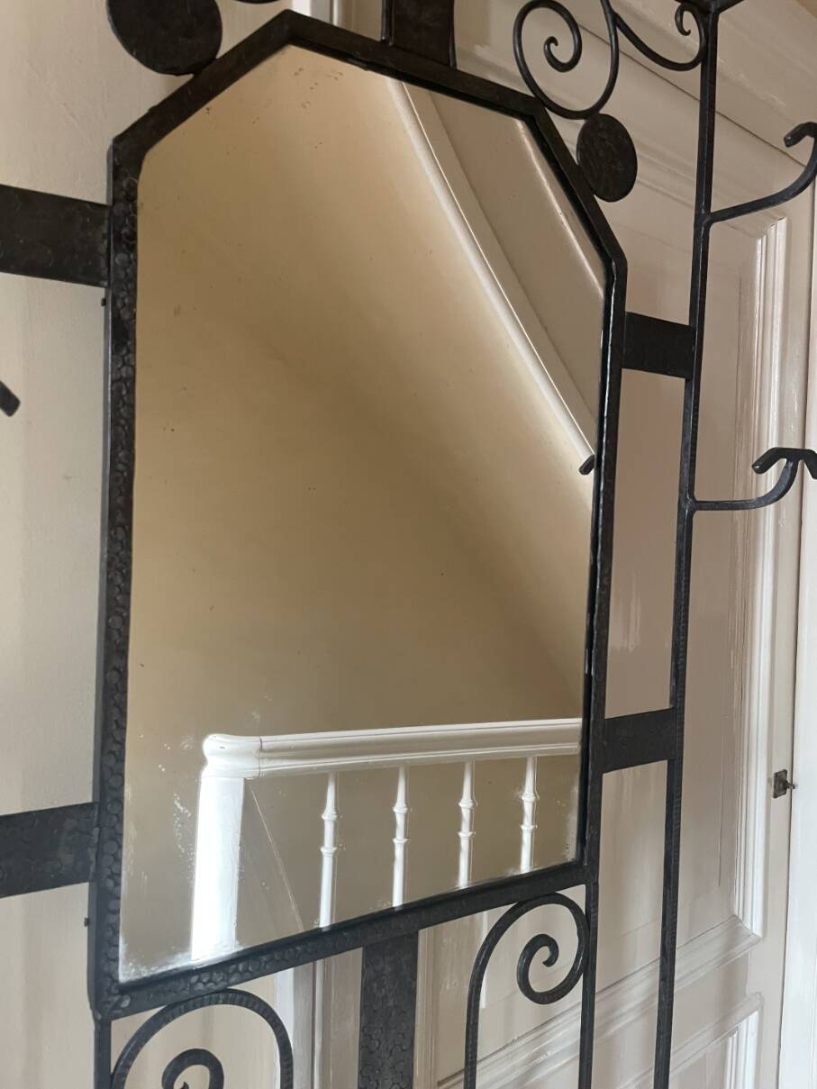 Porte-manteau mural sur pied art déco