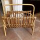 Rattan magazine rack