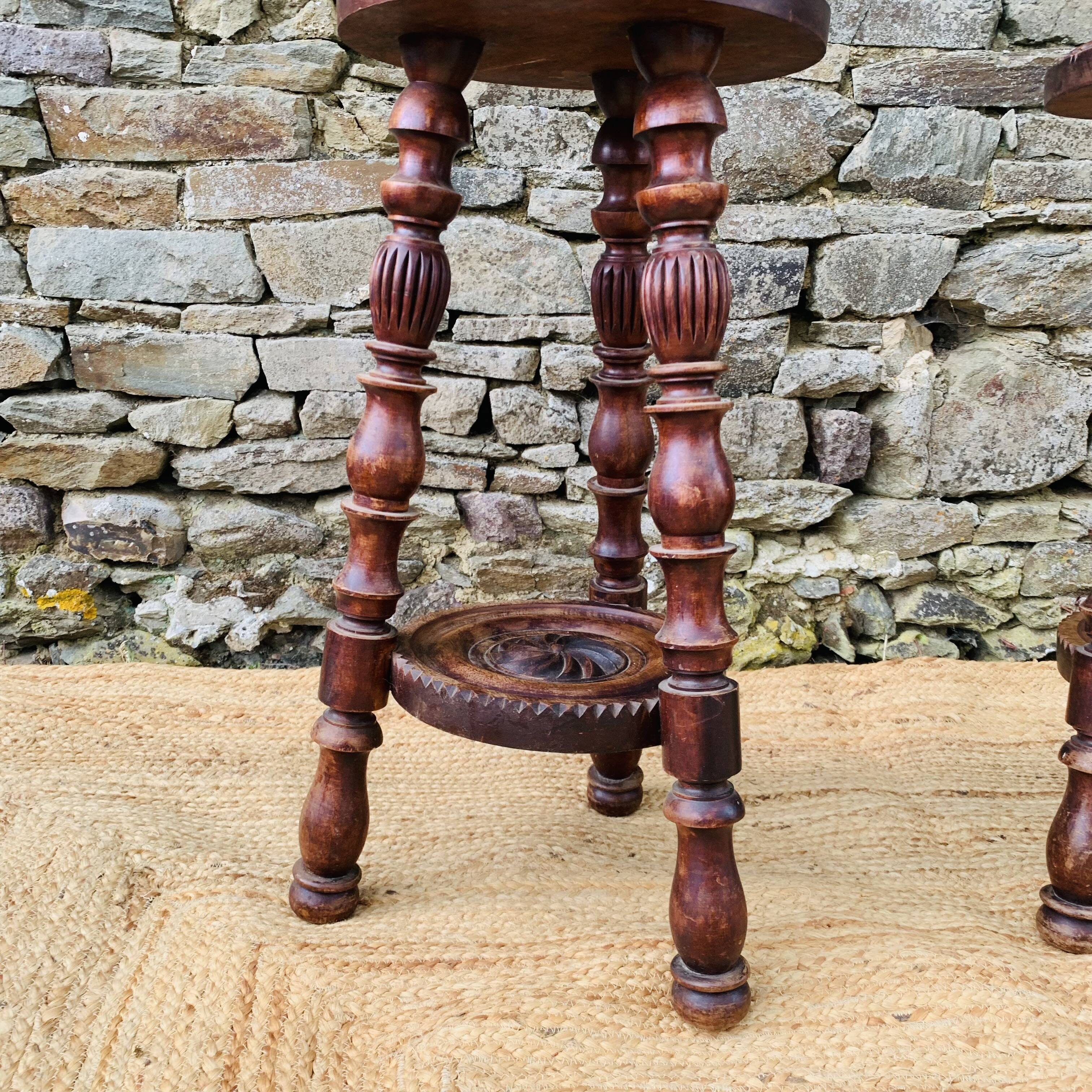 Pair of high stools