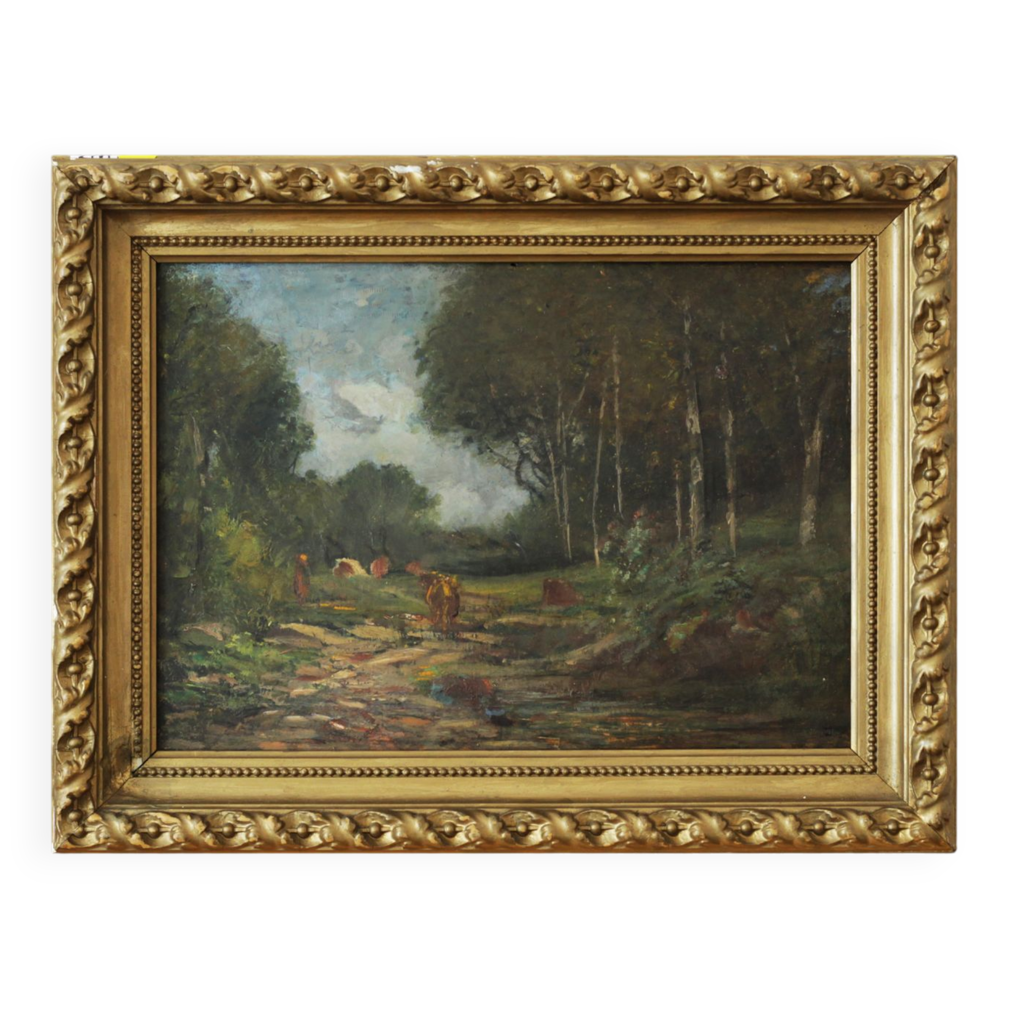 Un chemin avec des vaches Vittorio Bussolino (Turin 1853-1922)