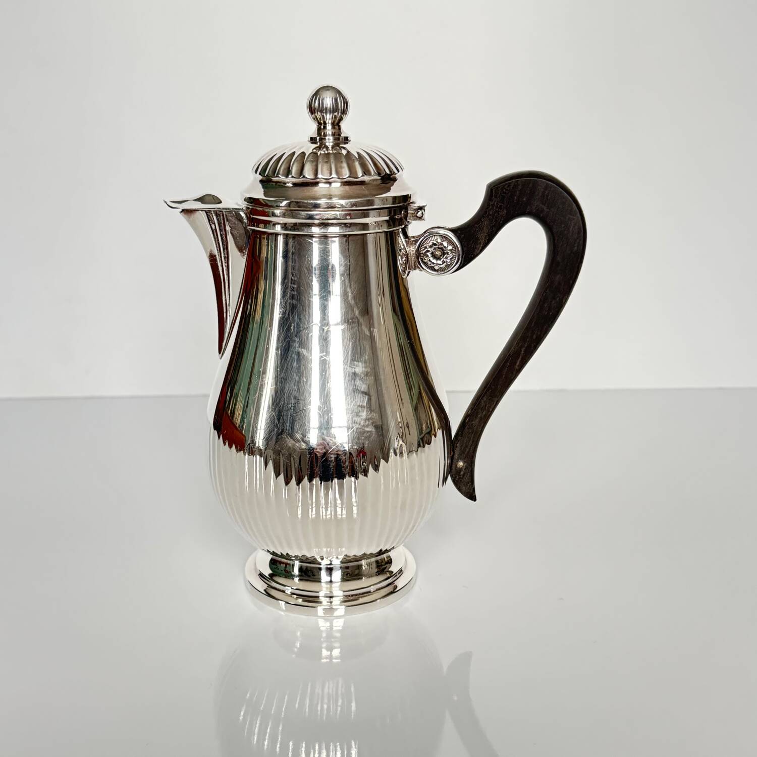 Christofle Gallia silver-plated milk jug and jug, 1920s