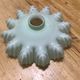 Opaline moulded lampshade for suspension or oil lamp
