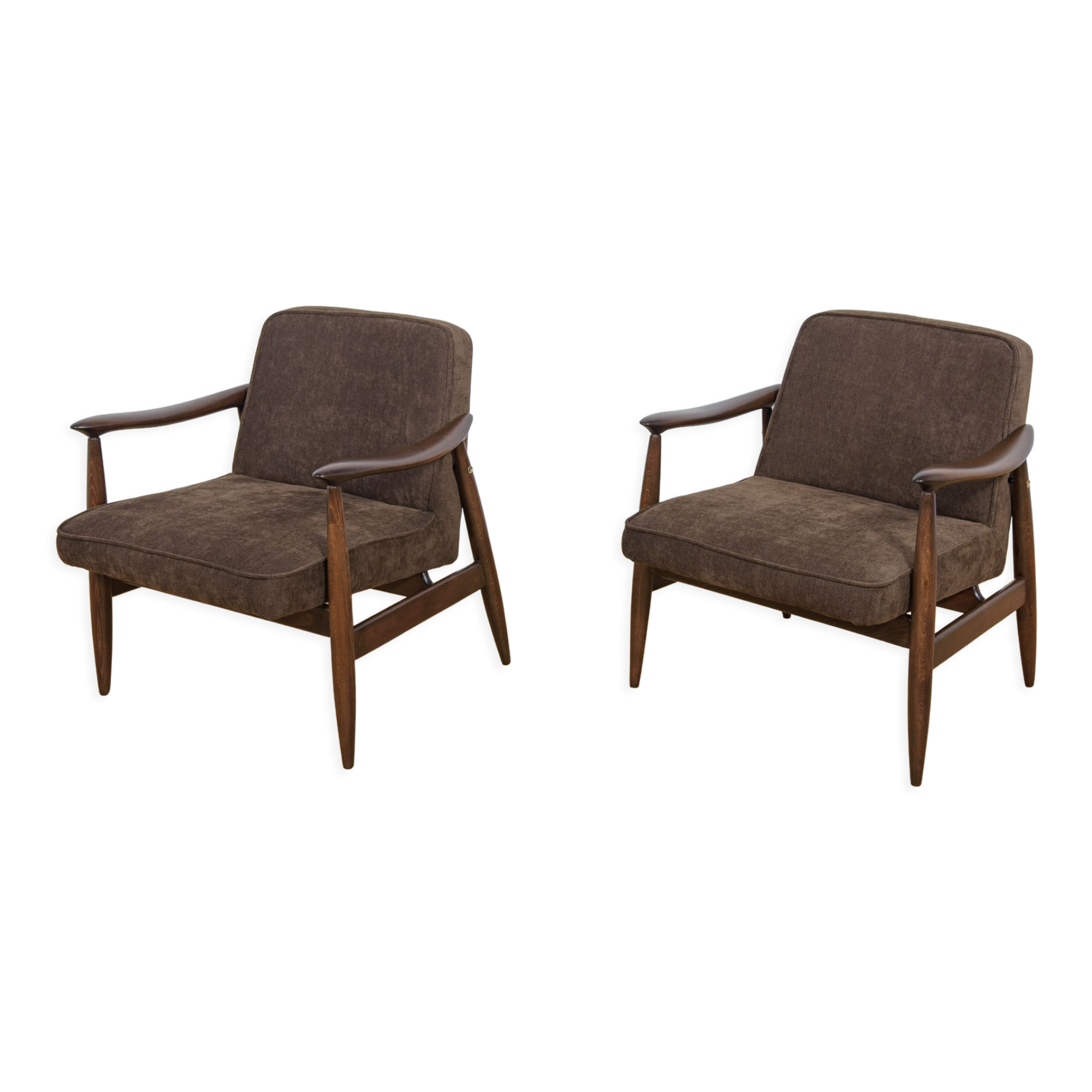 GFM-87 Armchairs by Juliusz Kedziorek for Gościcińskie Furniture, 1960s, Set of 2