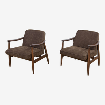 GFM-87 Armchairs by Juliusz Kedziorek for Gościcińskie Furniture, 1960s, Set of 2