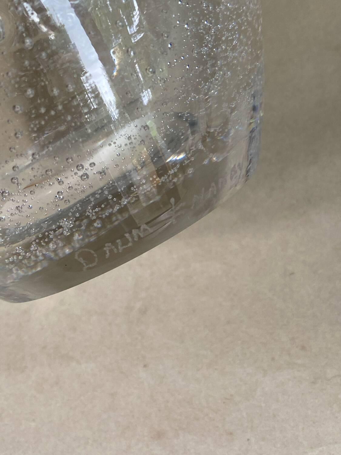 Daum Nancy France, bubble vase, circa 1930