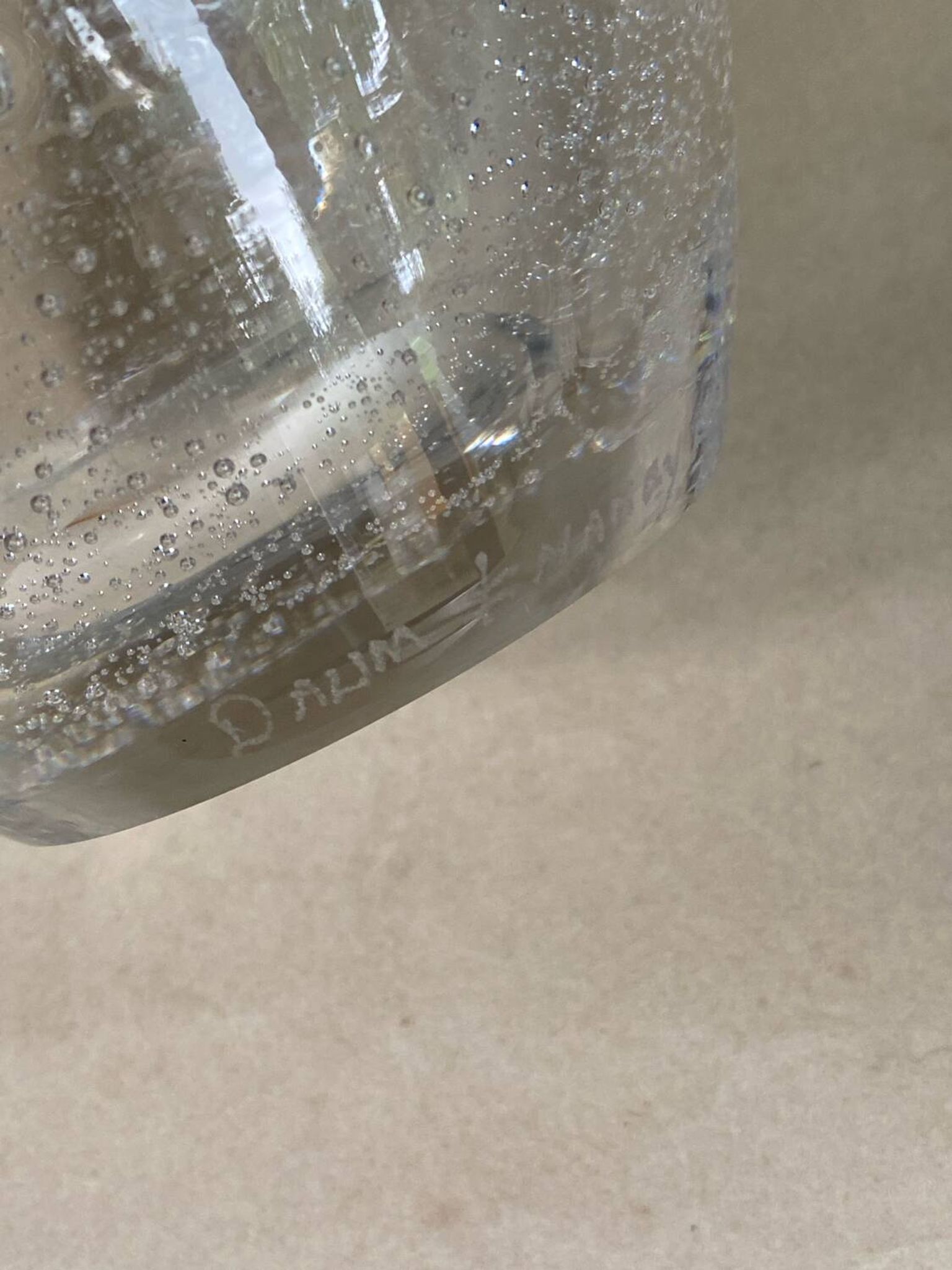 Daum Nancy France, bubble vase, circa 1930