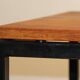 Teak and black lacquered metal table, Denmark 1950