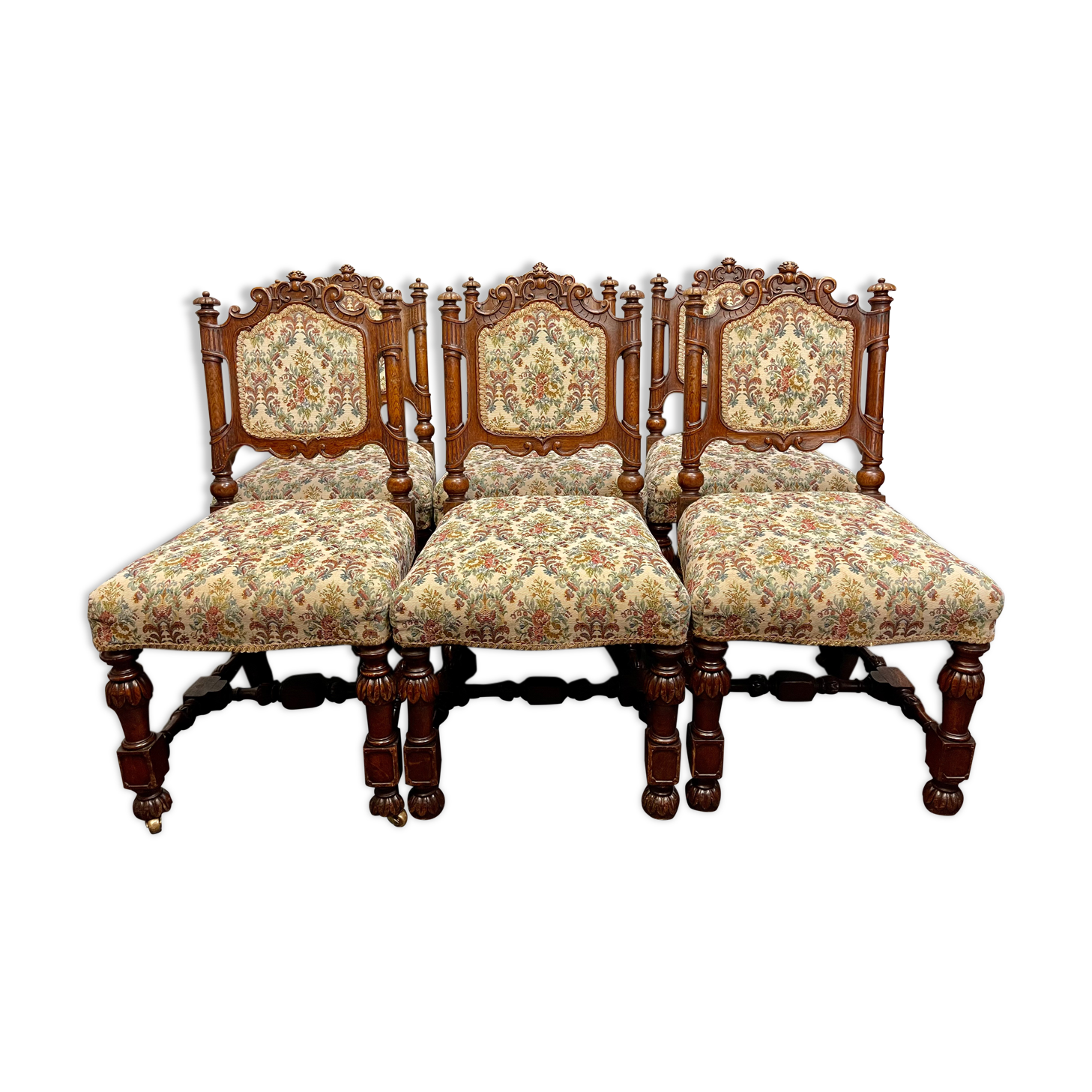 Set Of 6 Victorian Gothic Dining Chairs Selency