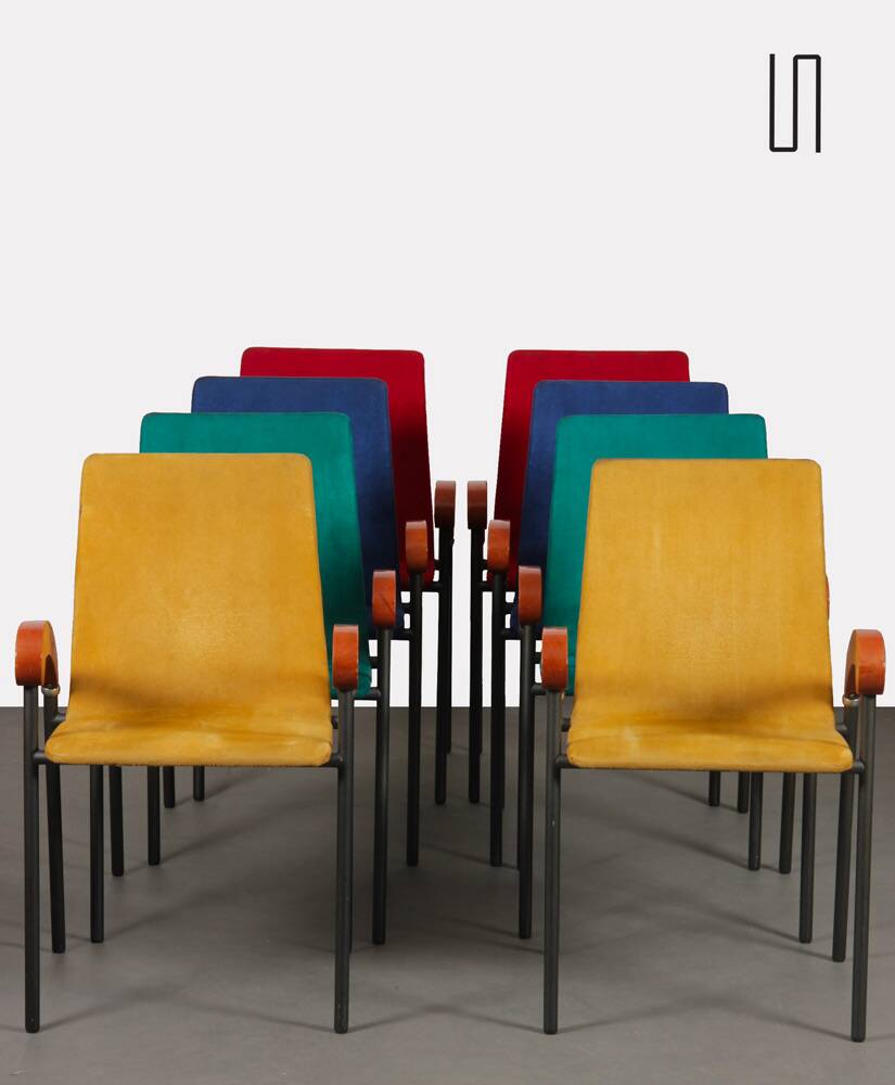 Suite de 8 chaises Pigalle par Caramia pour XO, 1990