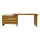 Pierre Chapo, bureau B19E en orme massif, 1970s.