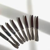 8 Table Knives A. Krupp Italy Vintage