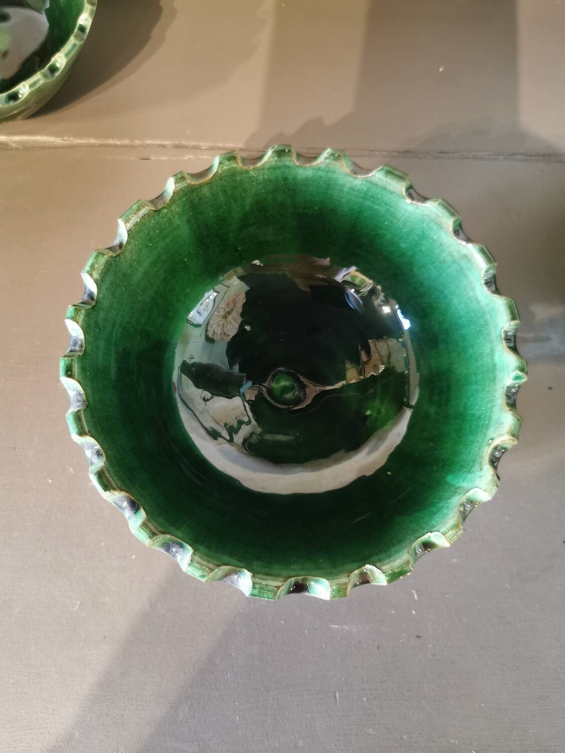 Set of 3 green salad bowls Morocco