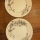 Set of 2 plates in Iron Earth SG model Fleurs des Champs