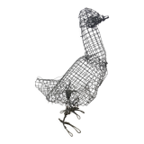 Sculpture poule en métal